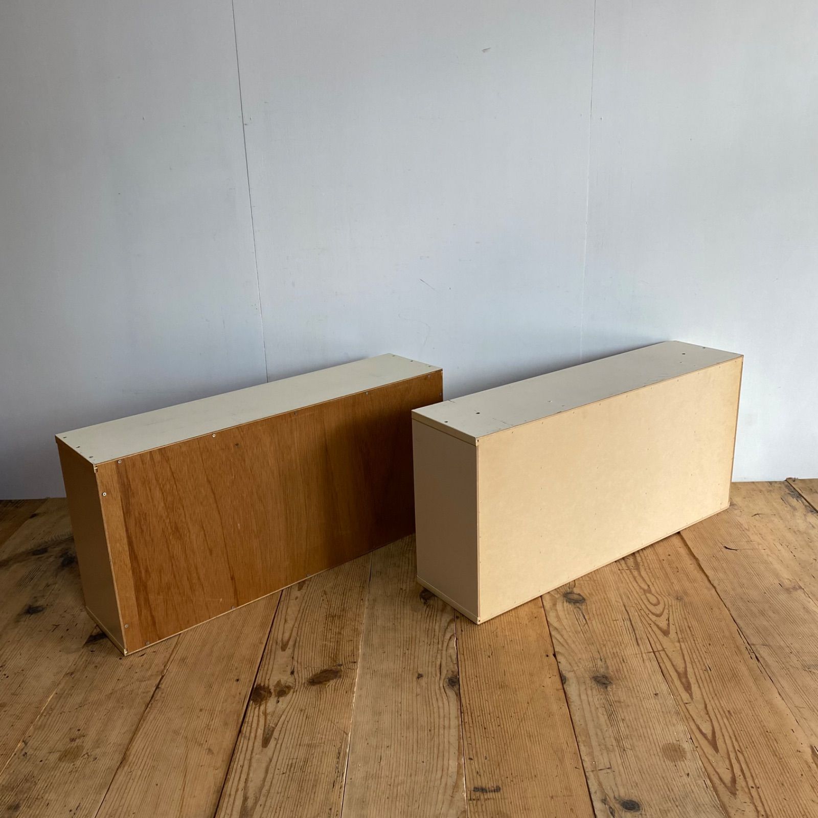 2点セット ヴィンテージ カルテ棚 書類棚 棚板取り外し可能 古家具 y78 2点セット ヴィンテージ カルテ棚 書類棚 棚板取り外し可能 古