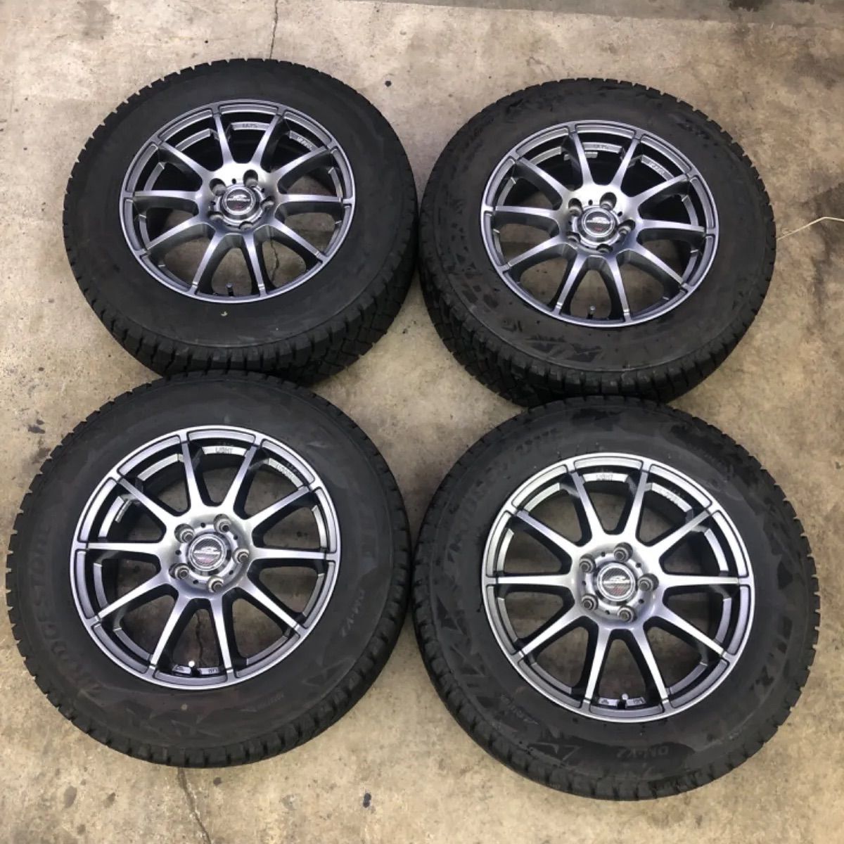 ブリザック 225/65R17 アルミ付セット4本 A-TECH SCHNED ブリザック