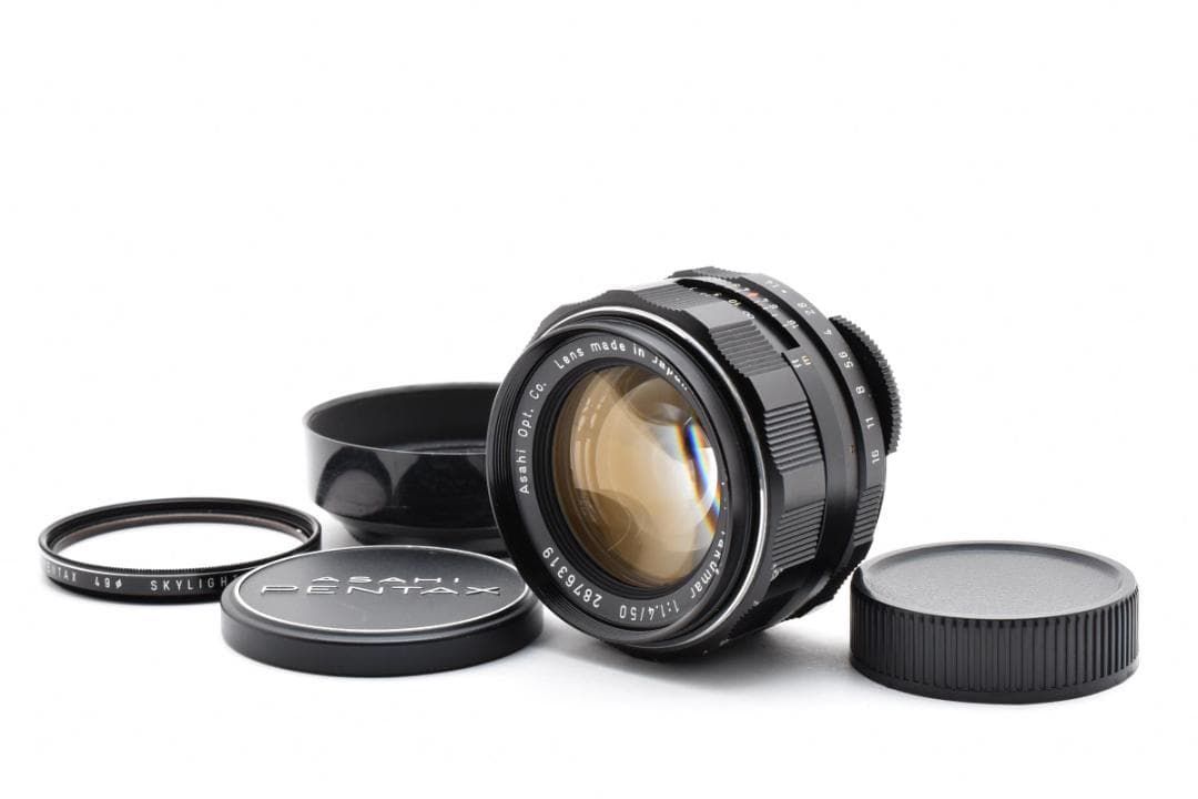 黄変なし Super Takumar 50mm F1.4 フード付 C106