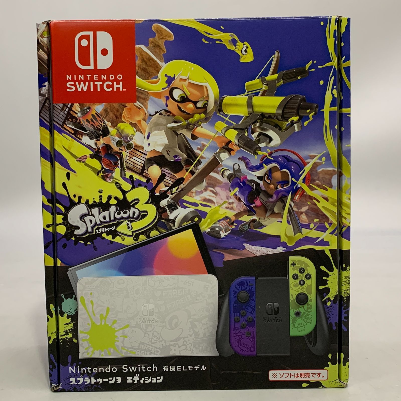 <中古> Nintendo Switch 本体 中古】【Switch本体】 Nintendo Switch本体(有機ELモデル) スプラ