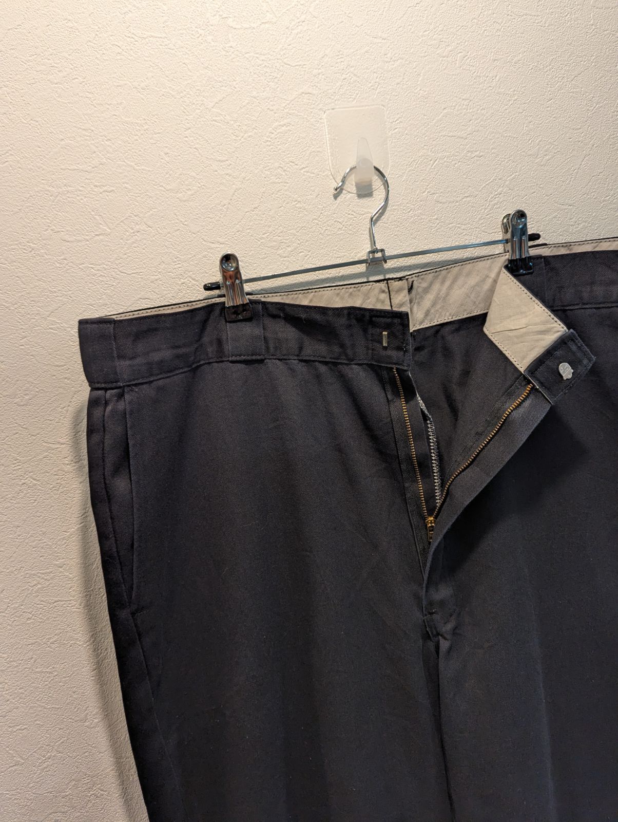 90's USA製 Dickies ディッキーズ ワークパンツ 874 ブラック TALON