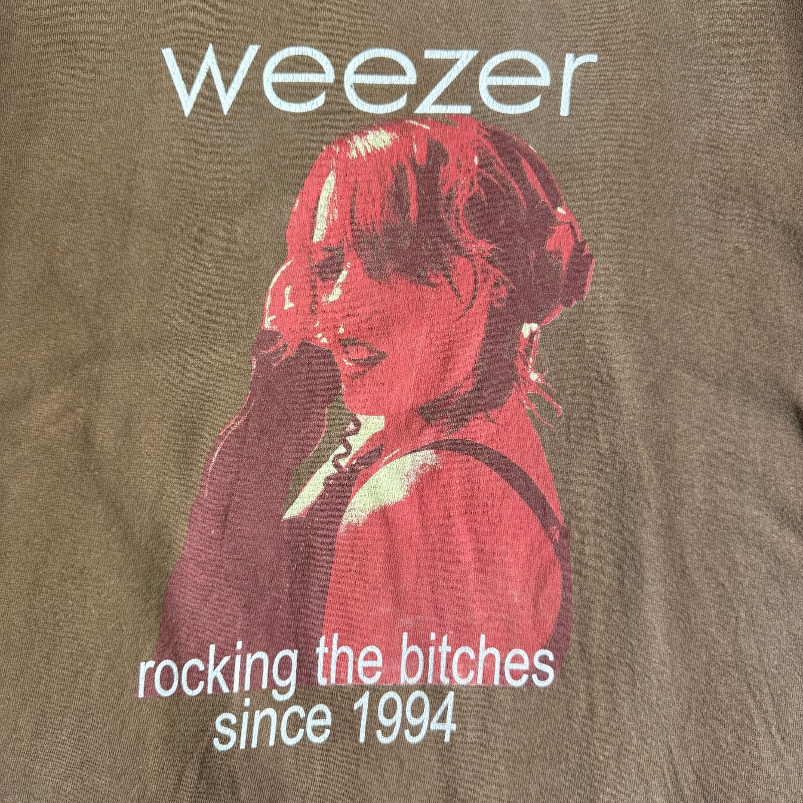 00s Weezer rocking the bitches since 1994 プロモ ライブグッズ T