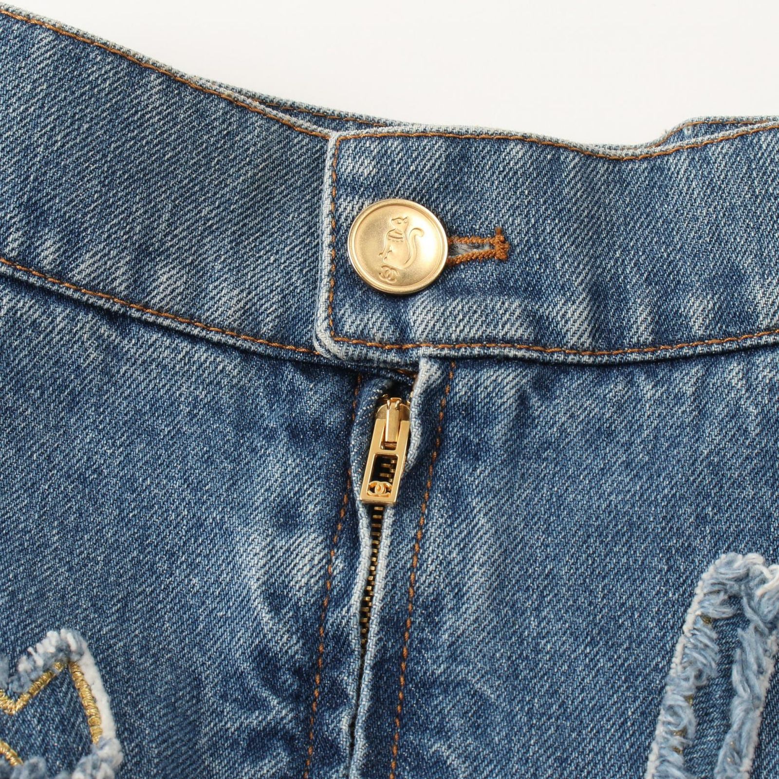 スカート ココマークボタン