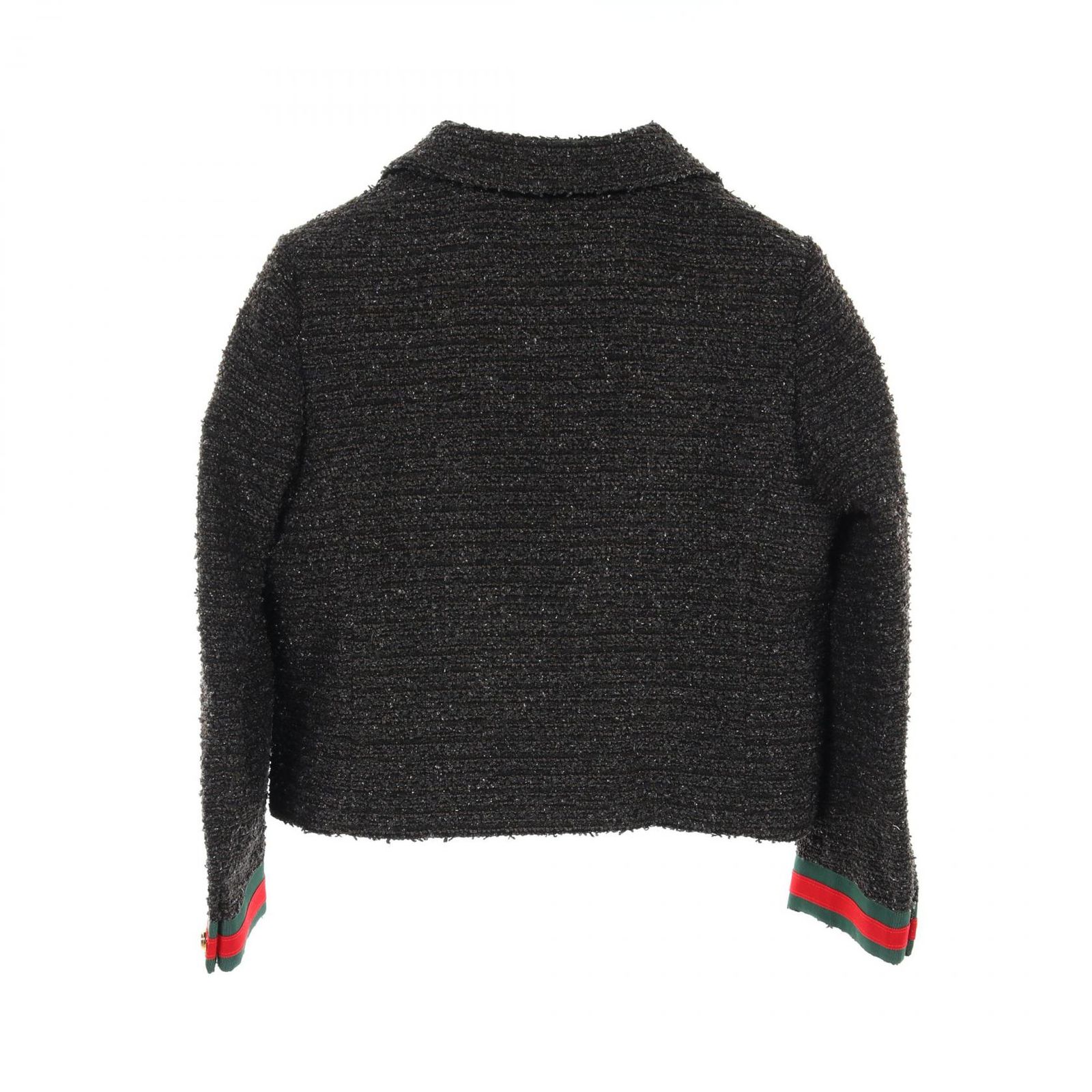 グッチ GUCCI シェリーライン グレー その他 ツイード ジャケット レディース Used A