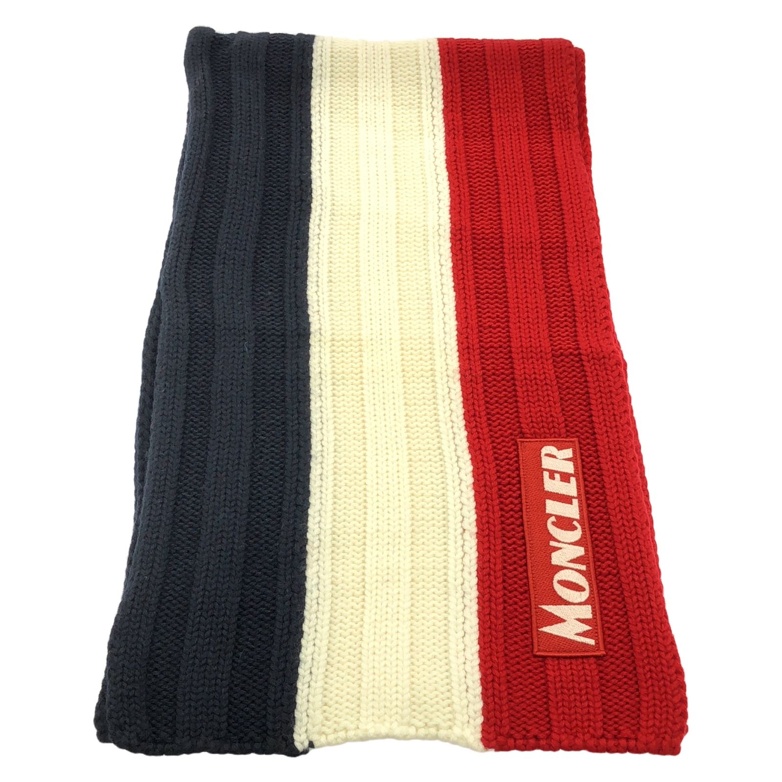 モンクレール MONCLER マフラー マフラー レッド ウール マフラー ユニセックス Used A