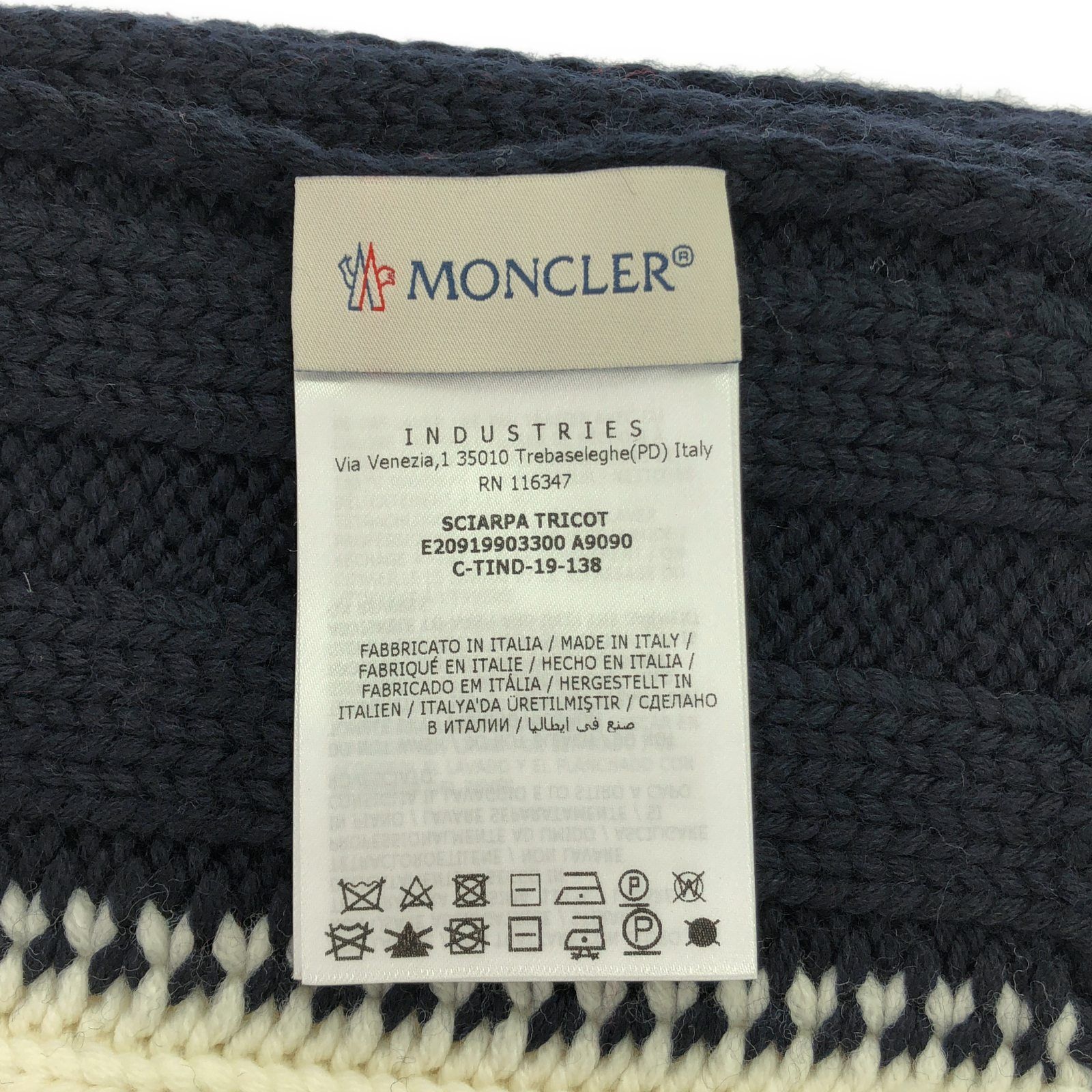  モンクレール MONCLER マフラー レッド ウール ユニセックス A マフラー 小物