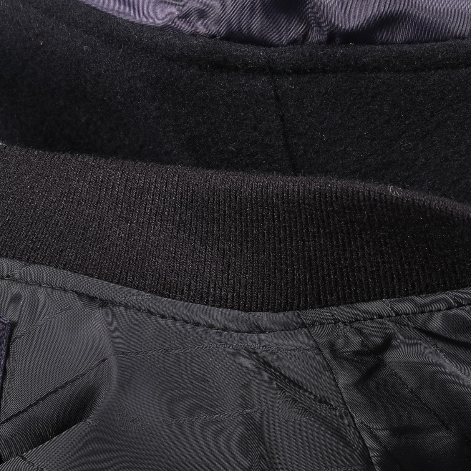 M ウィンダンシー バーシティジャケット スタジャン 袖レザー オリーブ