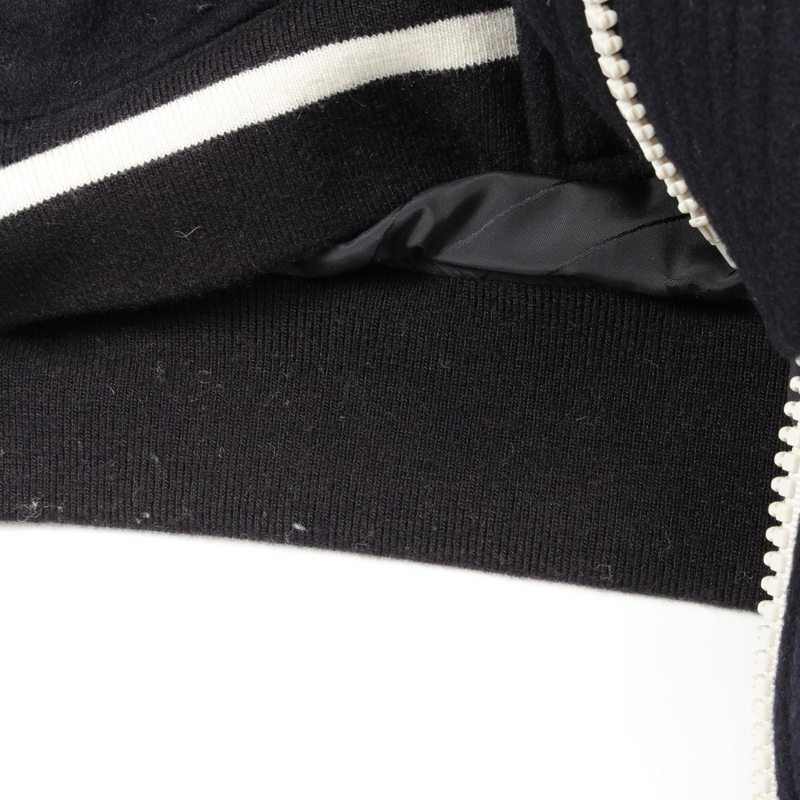 60s 70s ヴィンテージ ウールスタジャン フード付き EMARジッパー 70s