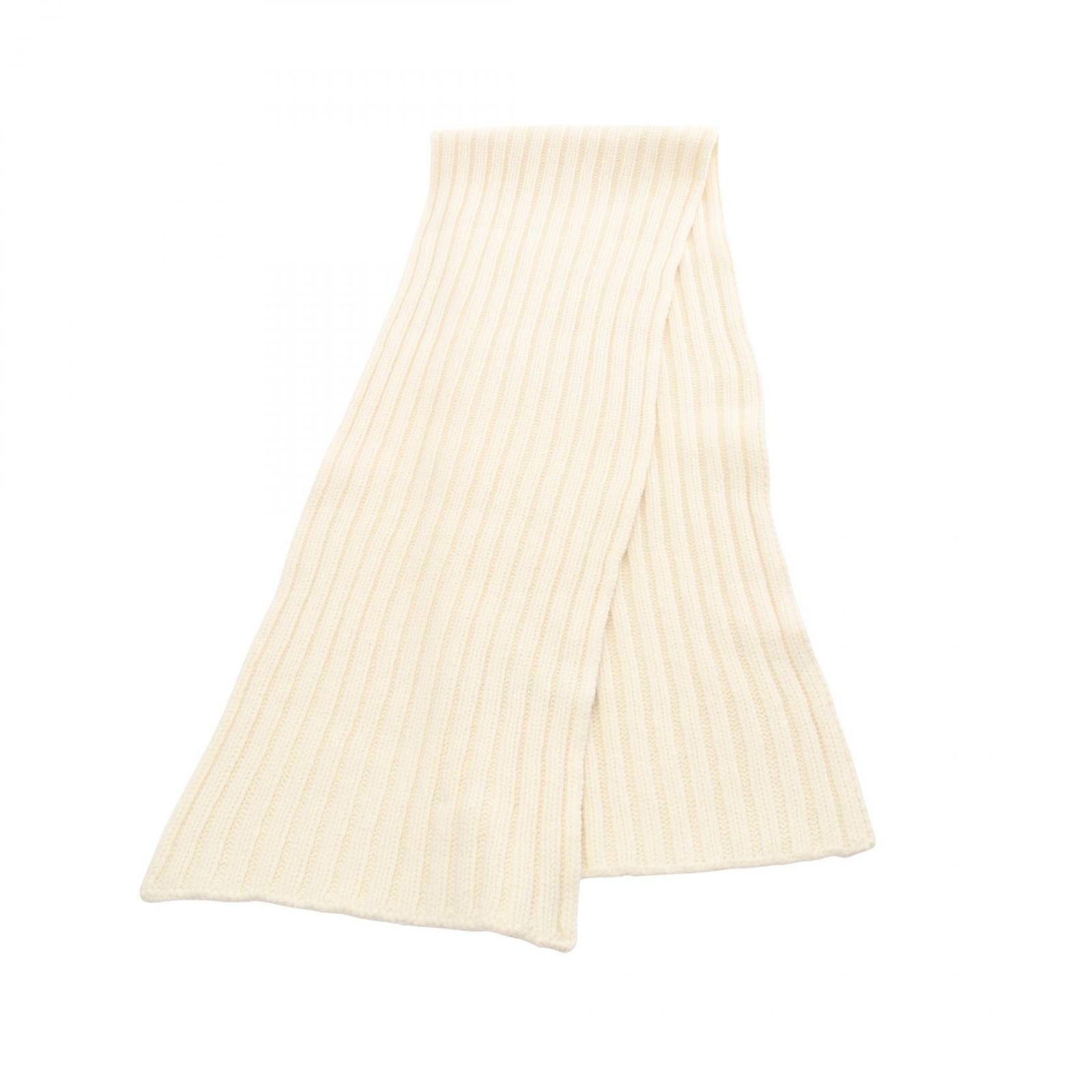 ジルサンダー JIL SANDER マフラー アイボリー ウール マフラー ユニセックス Used B