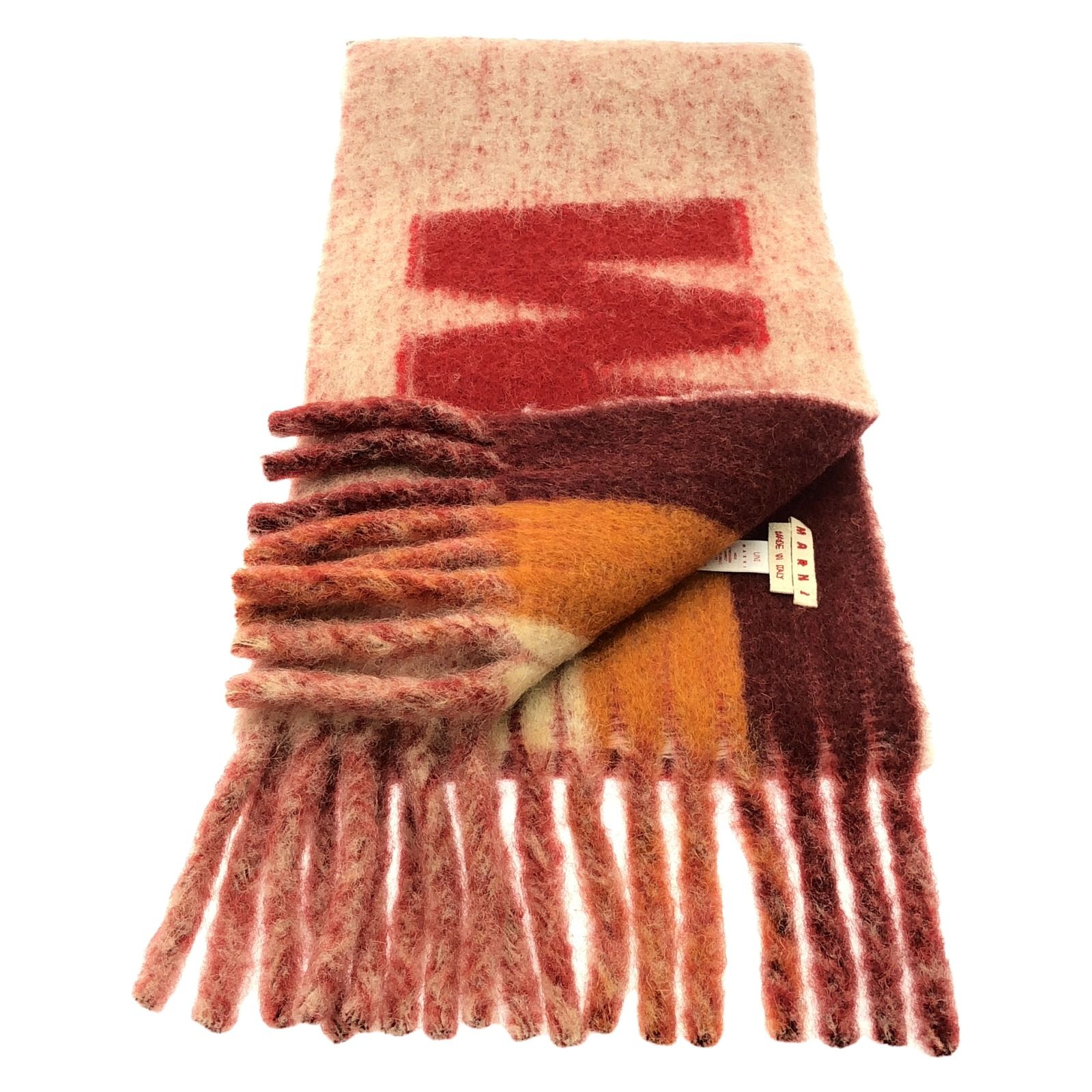 マルニ MARNI マフラー レッド ウール レディース A