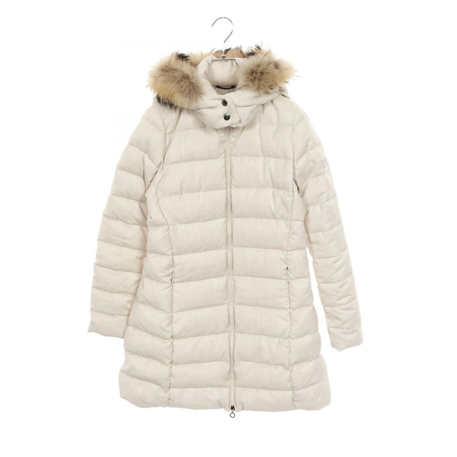 タトラス TATRAS ダウンジャケット ライトベージュ ウール ダウン レディース Used A