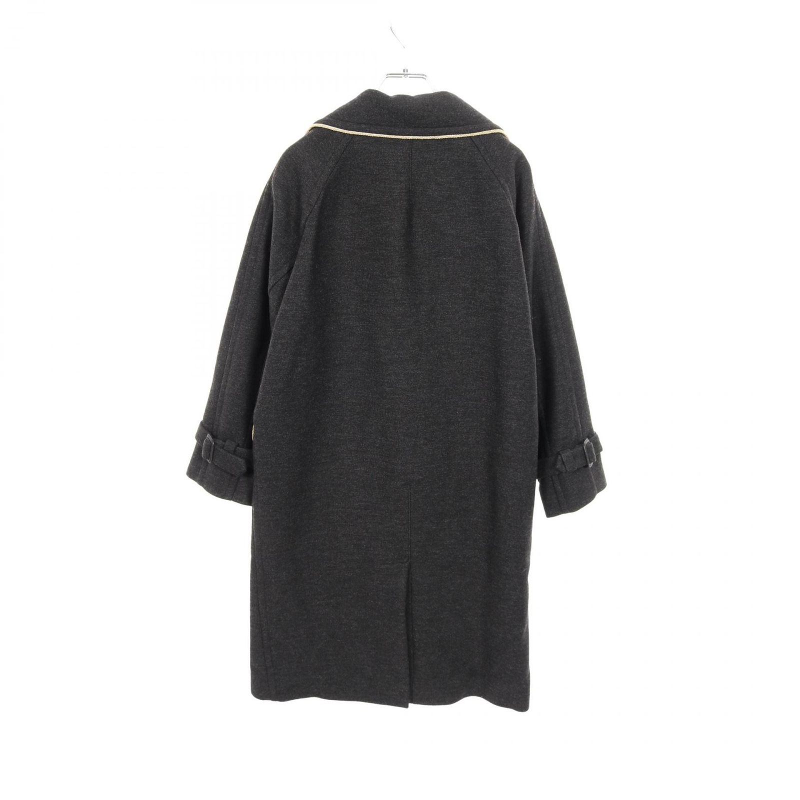 モスキーノ MOSCHINO グレー ウール コート レディース Used A