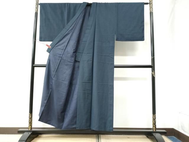 平和屋着物 男性 紬 アンサンブル 100亀甲 総詰め 正絹 yc