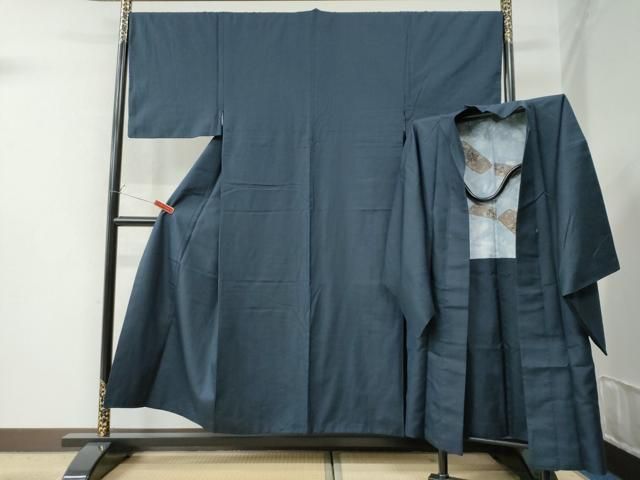 平和屋着物 男性 紬 アンサンブル 100亀甲 総詰め 正絹 CAAW8681yc