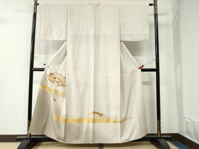 平和屋着物 豪華色留袖 駒刺繍 霞地紙扇面花文 暈し染め 金彩 正絹 CAAW8699yc