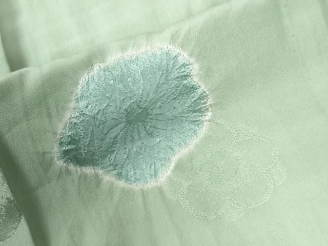 平和屋着物●長襦袢　無双仕立て　絞り　舞花地紋　正絹　逸品　未使用　CAAW8771yc 平和屋着物○長襦袢 無双仕立て 絞り 舞花地紋 正絹 逸品 未使用