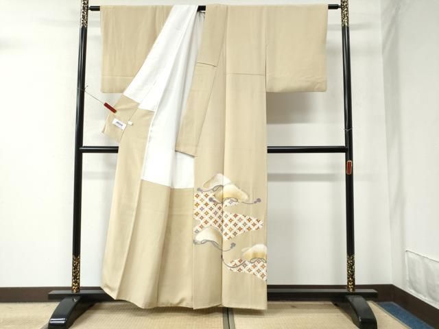 平和屋着物 豪華色留袖 駒刺繍 七宝花松文 金彩 正絹 CAAW8797yc