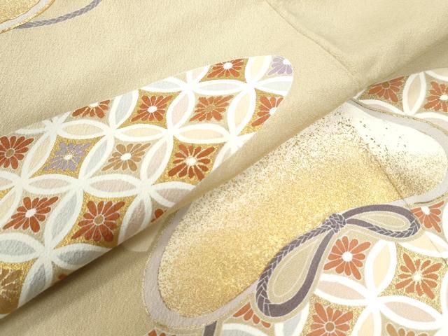 駒刺繍 七宝花松文