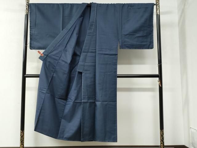 平和屋着物 男性 お召 アンサンブル 100亀甲 正絹 yc