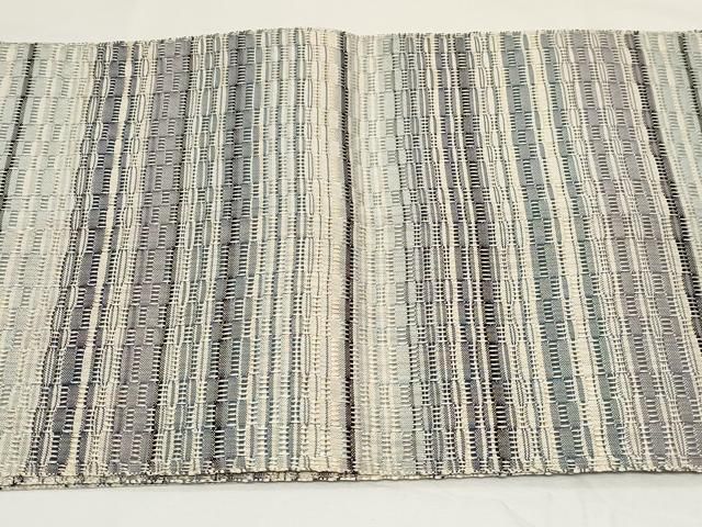 平和屋着物○八寸名古屋帯 ロートン織 横段文 正絹 逸品 CAAZ0332dy