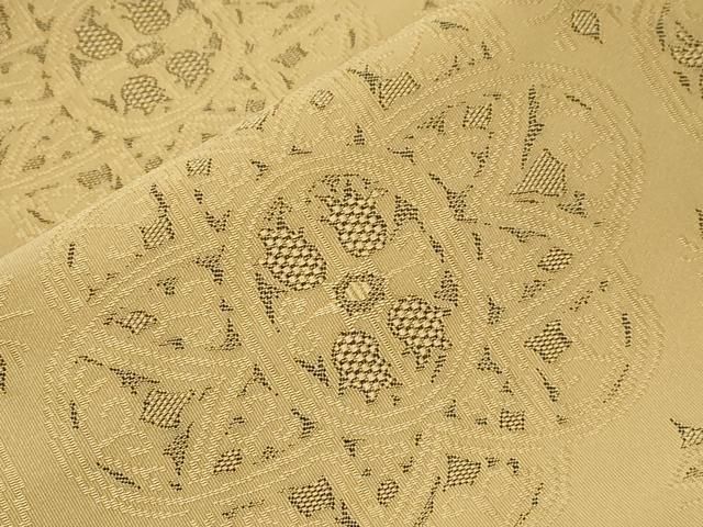 平和屋着物○綴れ 八寸名古屋帯 正倉院花文 正絹 逸品 CAAZ0359dy