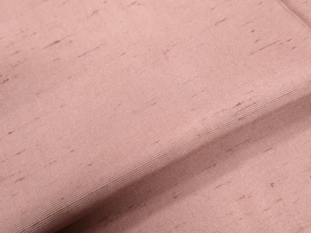 平和屋着物○石川県指定無形文化財 牛首紬 白山工房 手織り 色無地