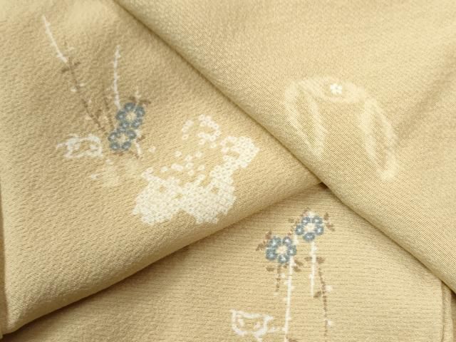 平和屋着物●上質な小紋　枝花文　正絹　逸品　CAAZ2859yc 平和屋着物○上質な小紋 枝花文 正絹 逸品 CAAZ2859yc - メルカリ