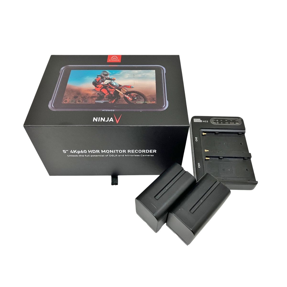 ATOMOS NINJA V ATOMNJAV01 モニター 一体型 ポータブル レコーダー 5.2インチ O10575211