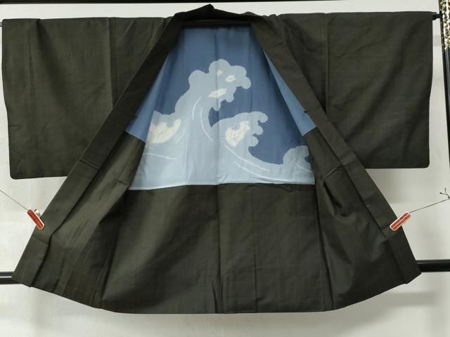 平和屋着物○男性 男柄の最高峰 西郷柄 西郷絣 本場大島紬