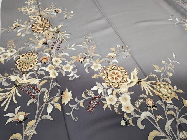 鳳凰枝花文 暈し染め