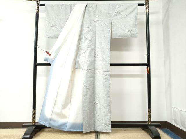 平和屋着物○都喜ヱ門 本場大島紬 白大島 9マルキ 心よせる 藤絹織物