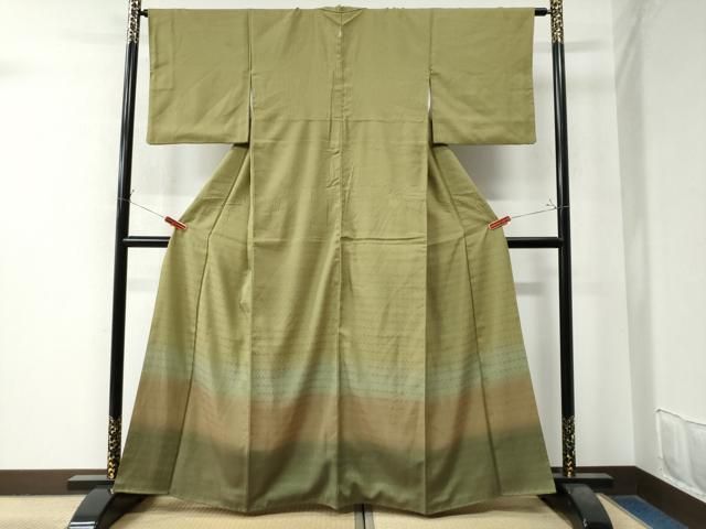 平和屋着物 豪華色留袖 お召地 草花地紋 暈し染め 正絹 CAAZ2937yc