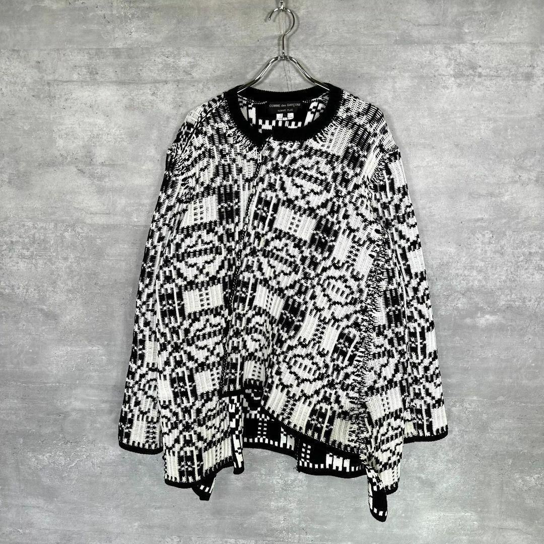 コムデギャルソンオムプリュス』(L) 刺繍 螺旋ニット - メルカリ