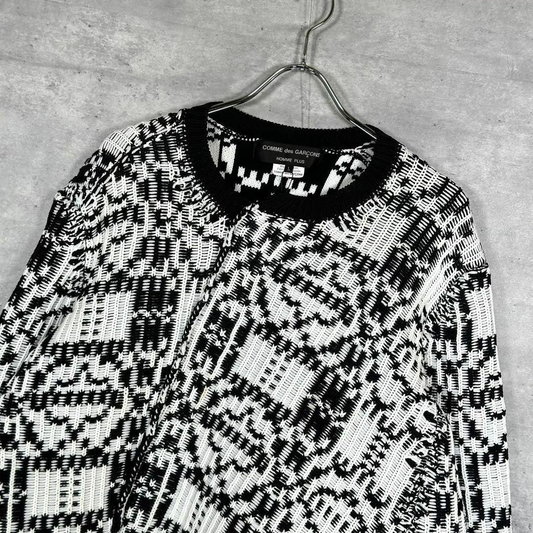 コムデギャルソンオムプリュス』(L) 刺繍 螺旋ニット - メルカリ