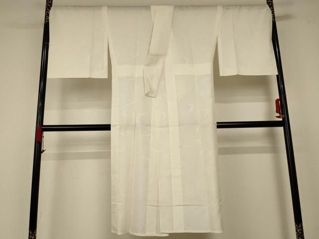 平和屋着物＊夏物 長襦袢 流水文 象牙色 正絹 逸品 AABC1886jd