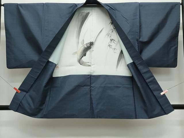 平和屋着物●男性　本場大島紬　アンサンブル　80亀甲　総詰め　正絹　逸品　CAAZ1007vf 平和屋着物○男性 本場大島紬 アンサンブル 80亀甲 総詰め 正絹 逸品