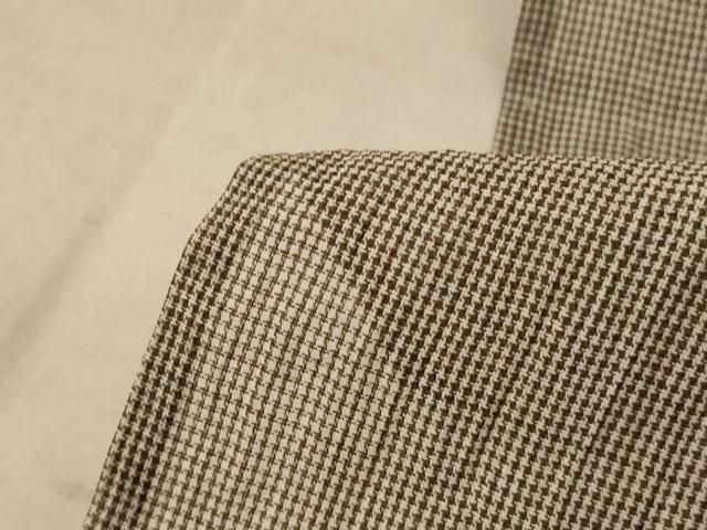 平和屋着物 夏物 男性 本場小千谷ちぢみ 格子 麻 jd