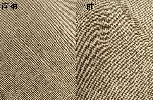 平和屋着物＊夏物 男性 本場小千谷ちぢみ 格子 麻 逸品 未使用  