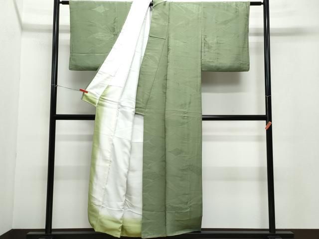 吉祥地紋 岩井茶色