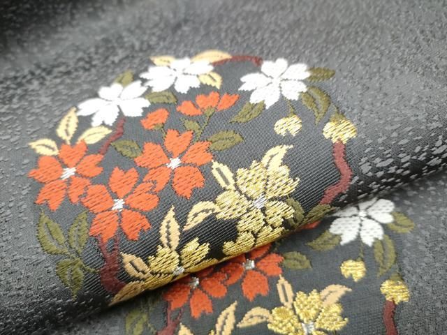 九寸名古屋帯 唐織