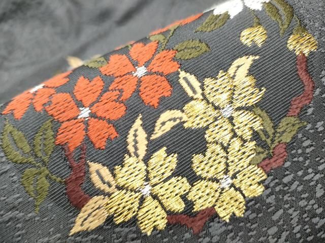 草花丸文 金銀糸