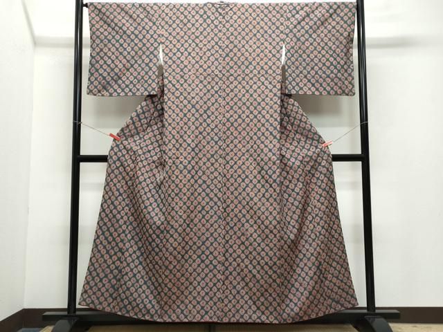 平和屋着物 上質な紬 総絞り 正絹 CAAZ1064vf