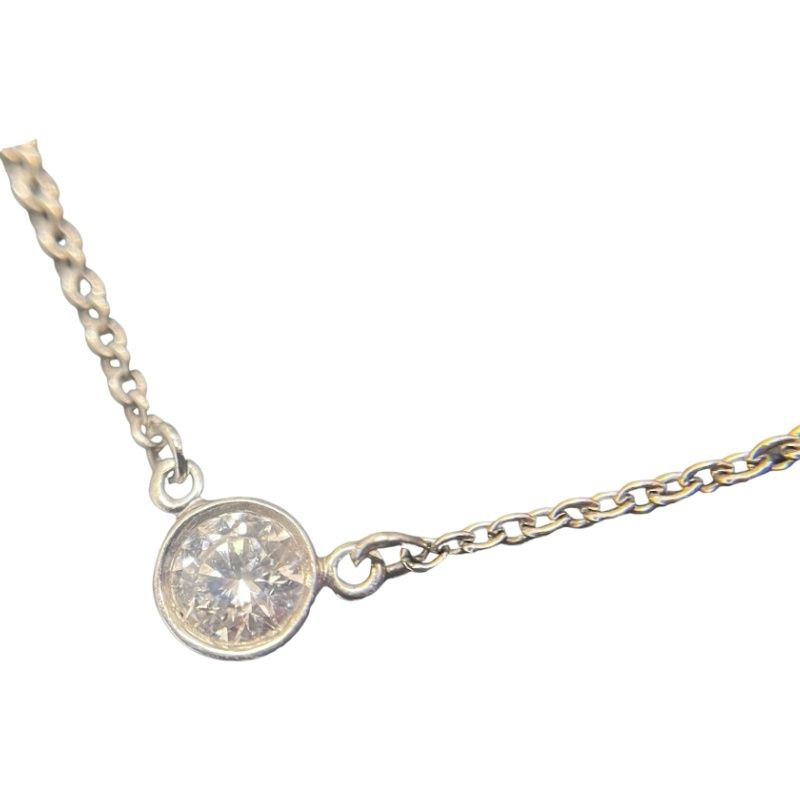 TIFFANY-Co. ティファニー ネックレス PT 950 バイザヤード ダイヤ ペンダント