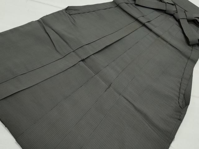 平和屋着物○男性 人間国宝 甲田栄佑 精好仙台平 馬乗り袴 間道 正絹  