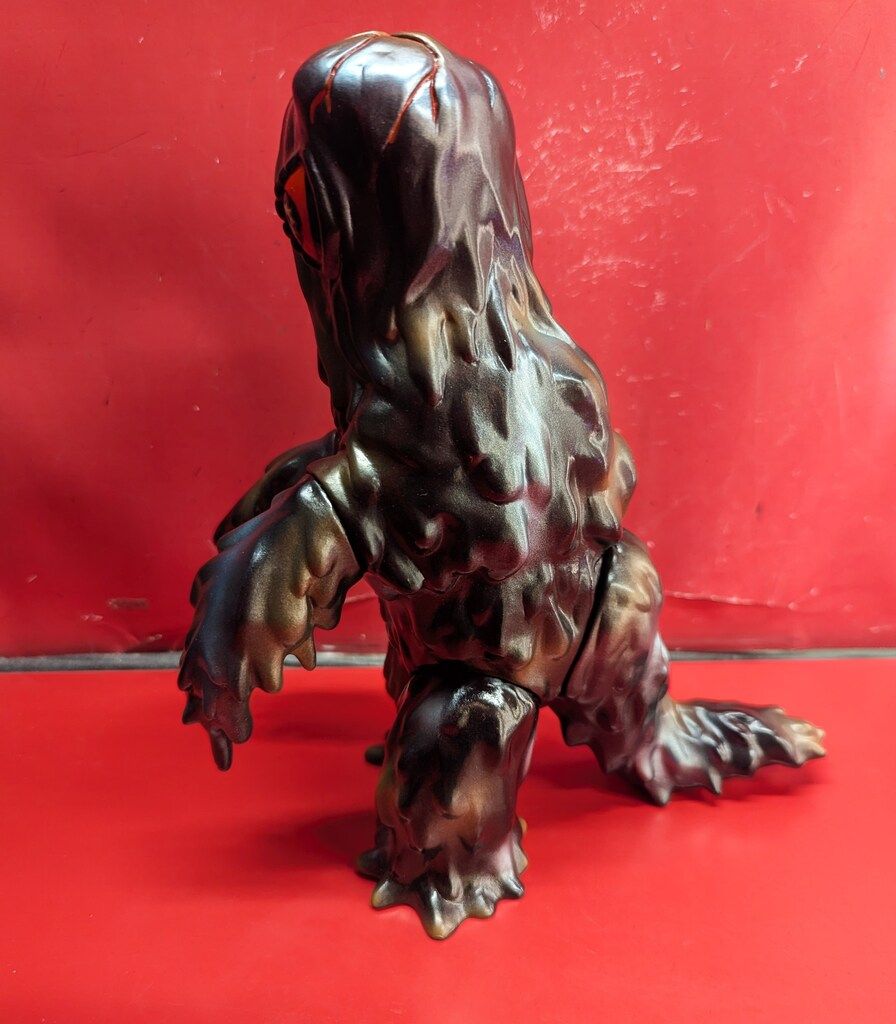 マルサン 世紀の大怪獣 ヘドラ 350 黒 金 赤 公式 マルサン 世紀の大怪獣 ヘドラ 350 黒成型/銅/金塗装 黒銅赤目