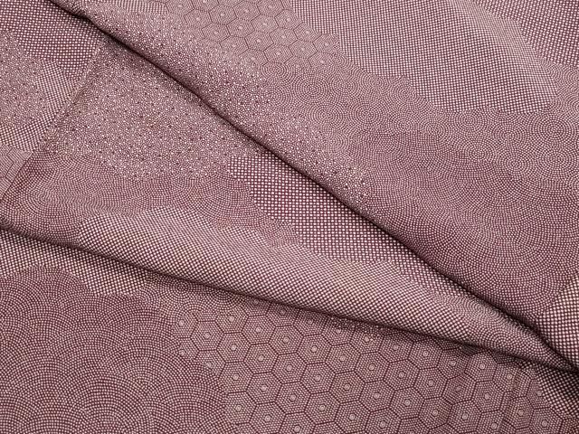 平和屋着物 江戸小紋 雲重ね吉祥文 正絹 CAAZ1119vf