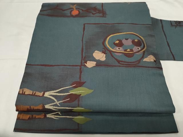 平和屋着物 九寸名古屋帯 成物 正絹 CAAZ0397dy