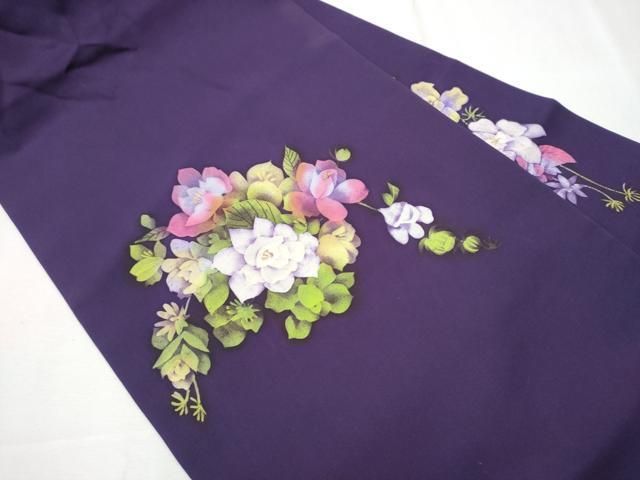 平和屋着物●塩瀬　九寸名古屋帯　手描き　草花文　金彩　正絹　逸品　CAAZ4162hy 平和屋着物○塩瀬 九寸名古屋帯 手描き 草花文 金彩 正絹 逸品