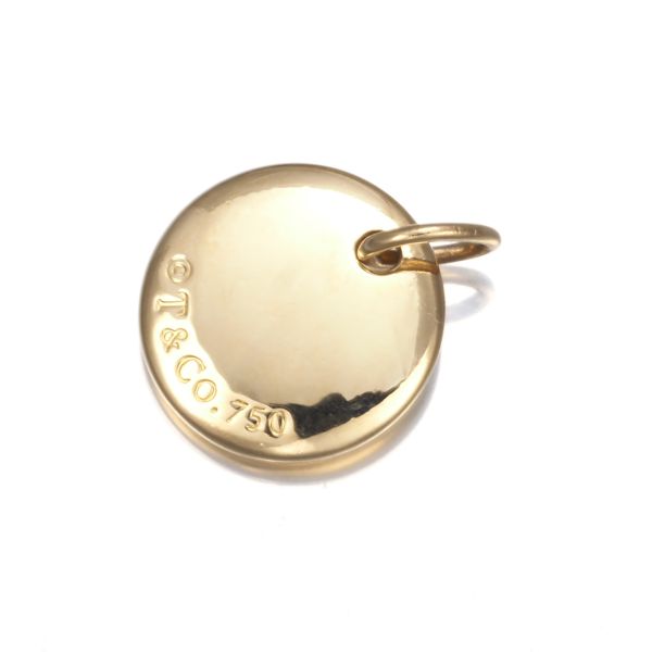 ティファニー ペンダントトップ ノーツ レター アルファベット イニシャル R K18YG 179134 FORTGASGNV_COM_BR