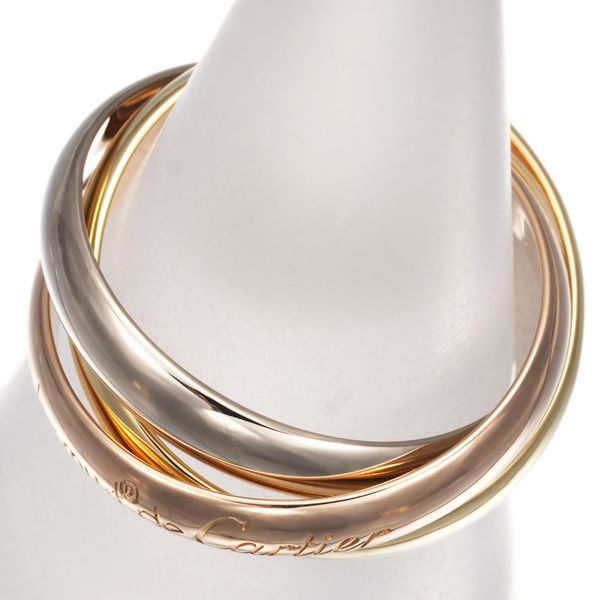 カルティエ リング トリニティ スリー クラシック 53号 K18YG WG PG 178975